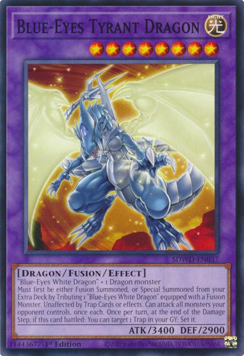 Blue-Eyes Tyrant Dragon [SDWD-EN037] Common | Exor Games Dartmouth