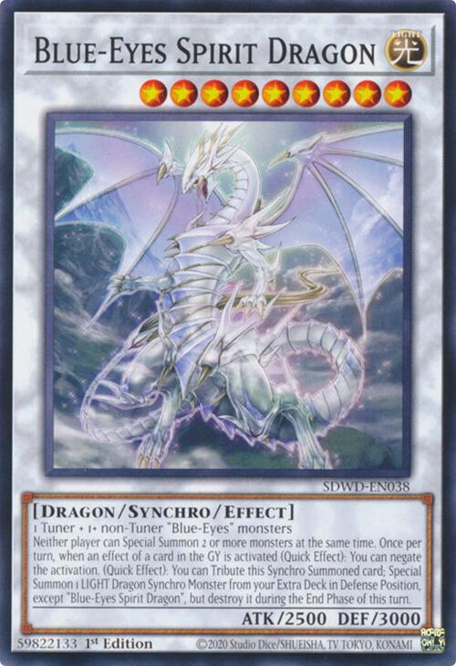 Blue-Eyes Spirit Dragon [SDWD-EN038] Common | Exor Games Dartmouth