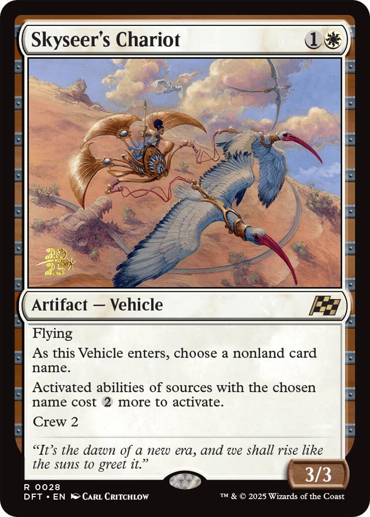Skyseer's Chariot [Aetherdrift Prerelease Promos] | Exor Games Dartmouth