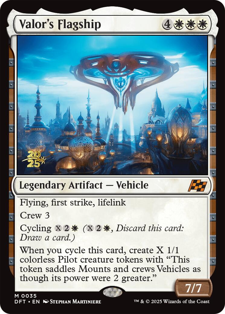 Valor's Flagship [Aetherdrift Prerelease Promos] | Exor Games Dartmouth