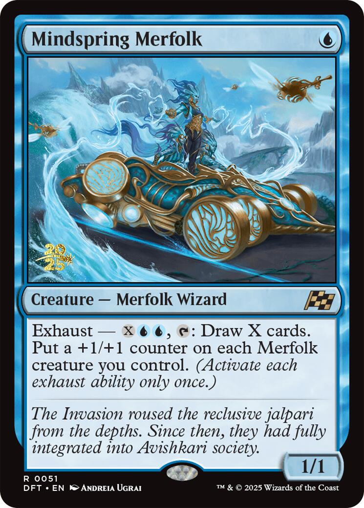 Mindspring Merfolk [Aetherdrift Prerelease Promos] | Exor Games Dartmouth