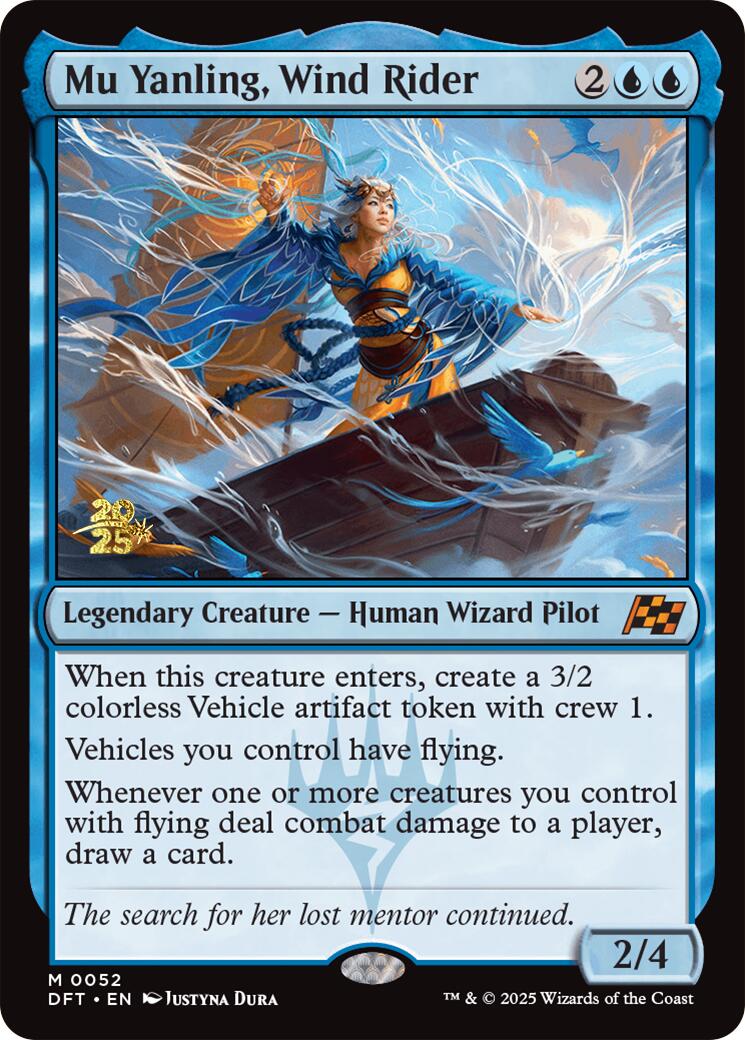 Mu Yanling, Wind Rider [Aetherdrift Prerelease Promos] | Exor Games Dartmouth