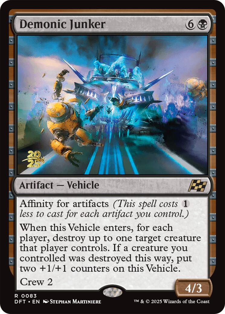 Demonic Junker [Aetherdrift Prerelease Promos] | Exor Games Dartmouth