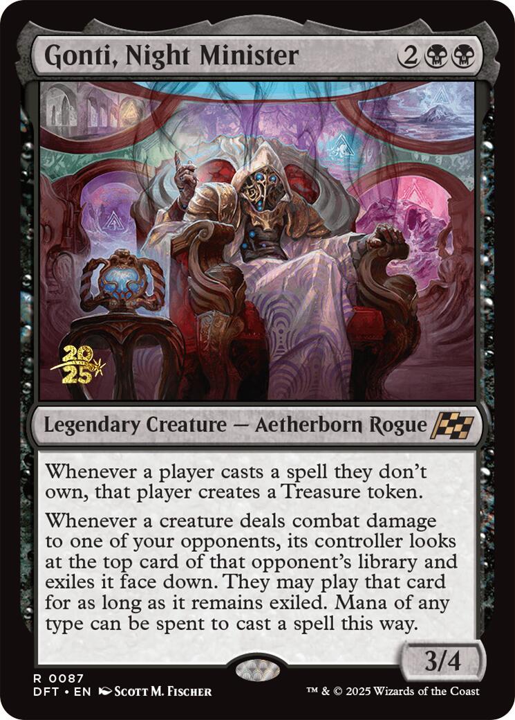 Gonti, Night Minister [Aetherdrift Prerelease Promos] | Exor Games Dartmouth