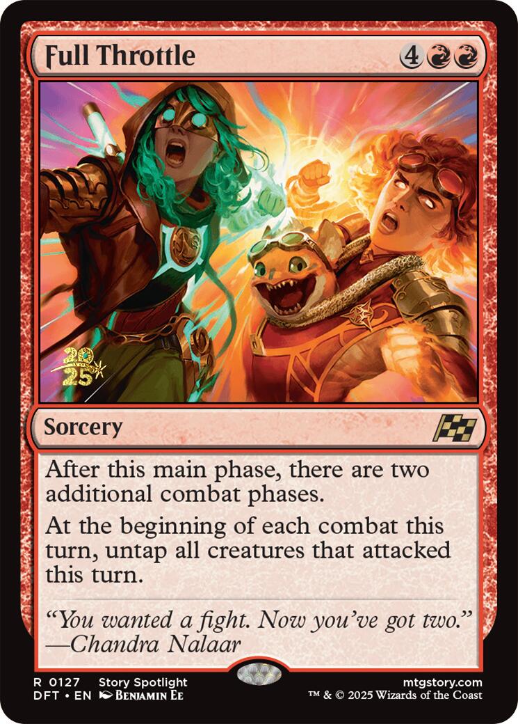 Full Throttle [Aetherdrift Prerelease Promos] | Exor Games Dartmouth