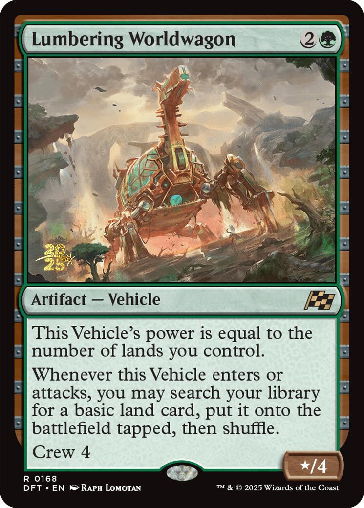 Lumbering Worldwagon [Aetherdrift Prerelease Promos] | Exor Games Dartmouth