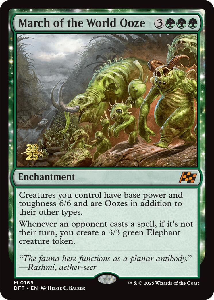 March of the World Ooze [Aetherdrift Prerelease Promos] | Exor Games Dartmouth