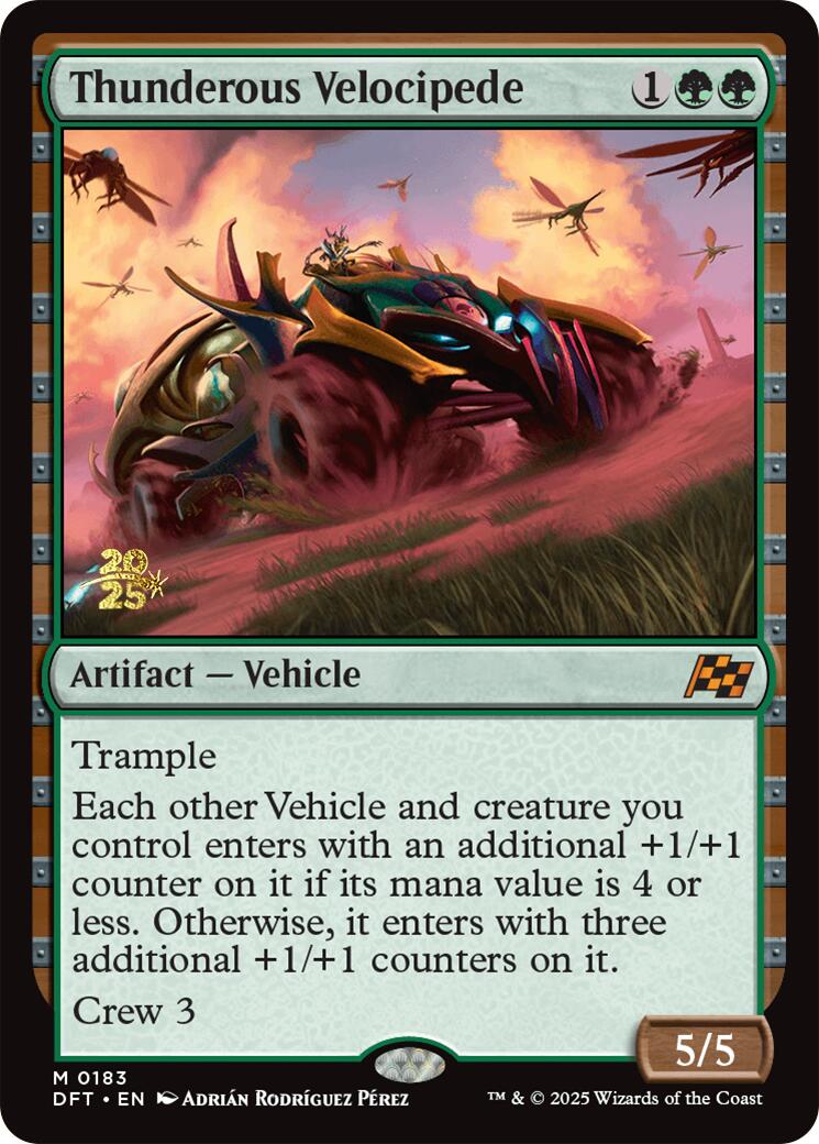 Thunderous Velocipede [Aetherdrift Prerelease Promos] | Exor Games Dartmouth
