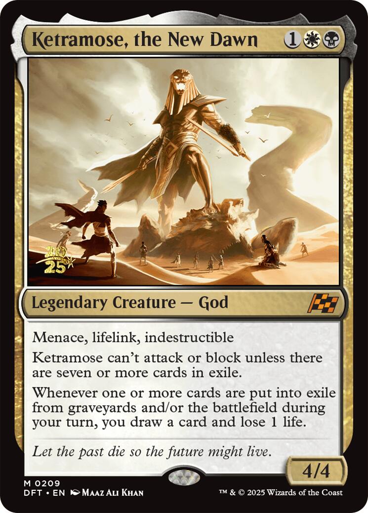 Ketramose, the New Dawn [Aetherdrift Prerelease Promos] | Exor Games Dartmouth
