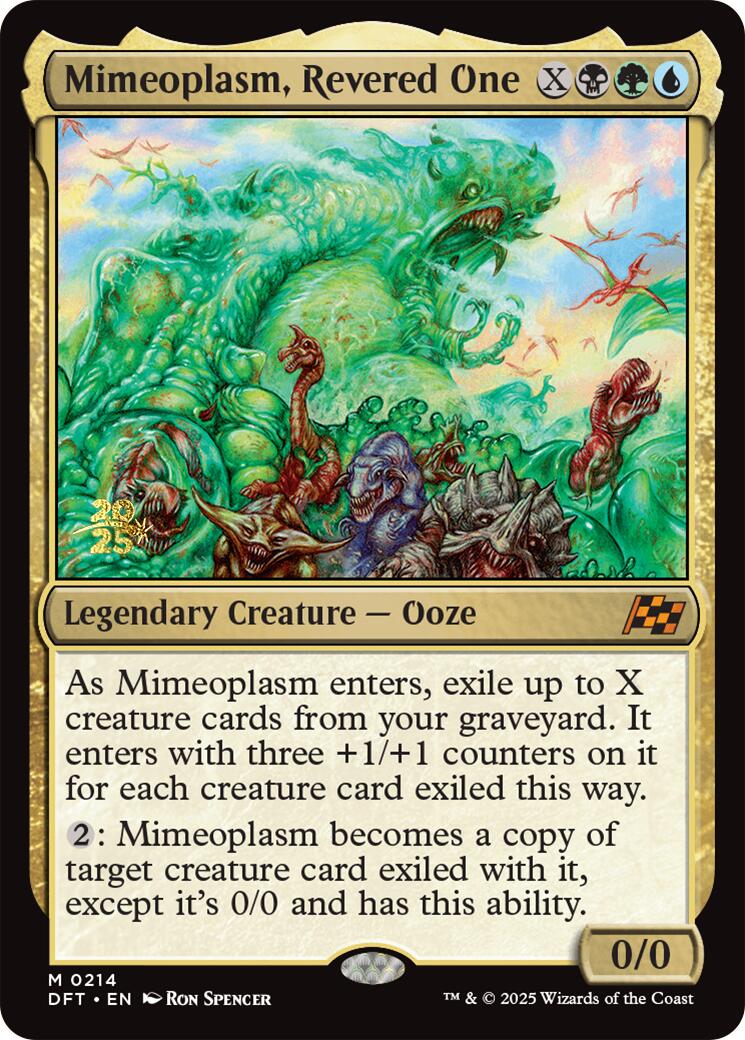 Mimeoplasm, Revered One [Aetherdrift Prerelease Promos] | Exor Games Dartmouth