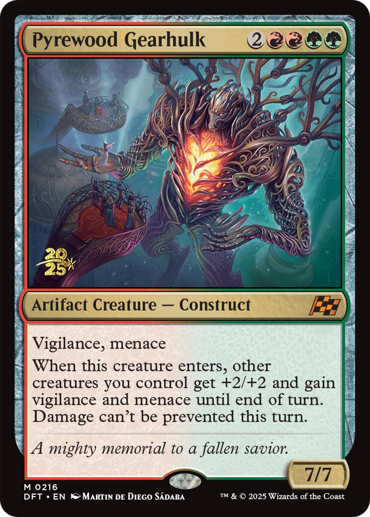Pyrewood Gearhulk [Aetherdrift Prerelease Promos] | Exor Games Dartmouth