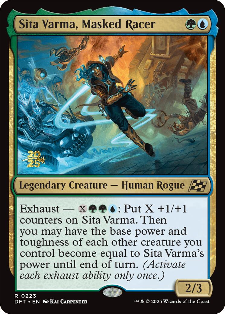 Sita Varma, Masked Racer [Aetherdrift Prerelease Promos] | Exor Games Dartmouth