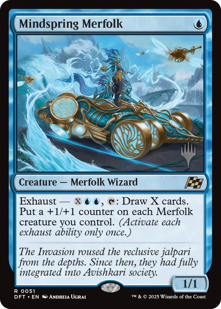 Mindspring Merfolk [Aetherdrift Promos] | Exor Games Dartmouth