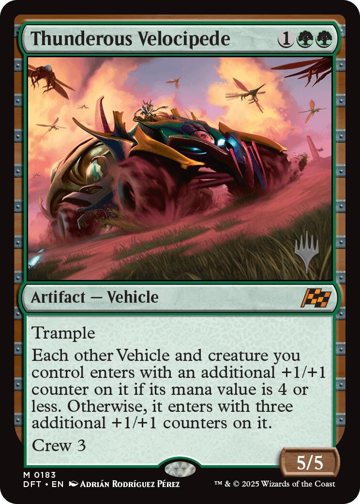 Thunderous Velocipede (Promo Pack) [Aetherdrift Promos] | Exor Games Dartmouth