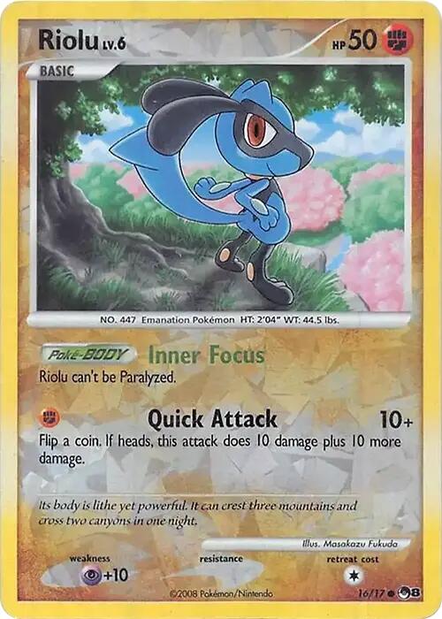 Riolu (016/017) (Cracked Ice Holo) [Miscellaneous Cards] | Exor Games Dartmouth