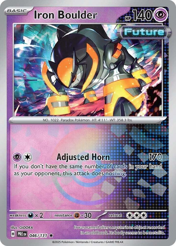 Iron Boulder (046/131) (Poke Ball Pattern) [Scarlet & Violet: Prismatic Evolutions] | Exor Games Dartmouth