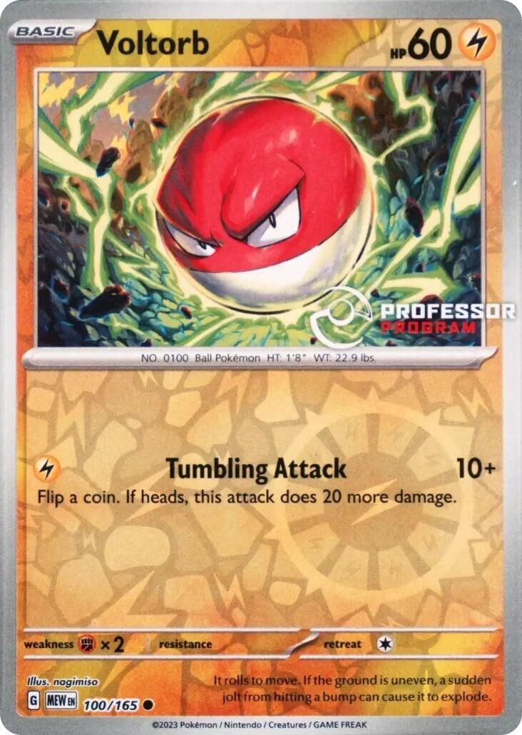 Voltorb (100/165) [Professor Program Promos] | Exor Games Dartmouth