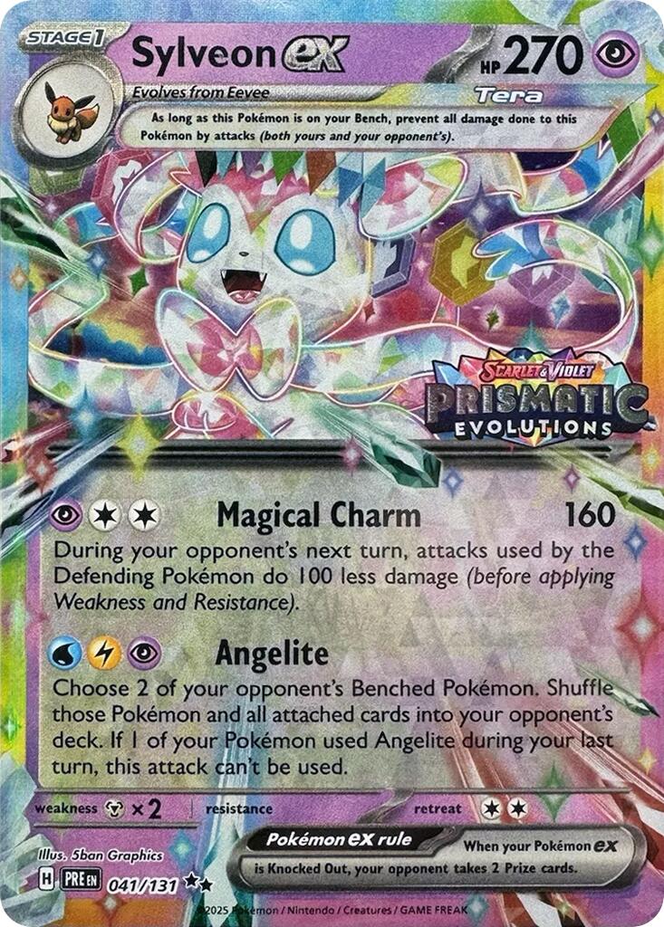 Sylveon ex (041/131) (Prismatic Evolutions Stamp) [Scarlet & Violet: Prismatic Evolutions] | Exor Games Dartmouth