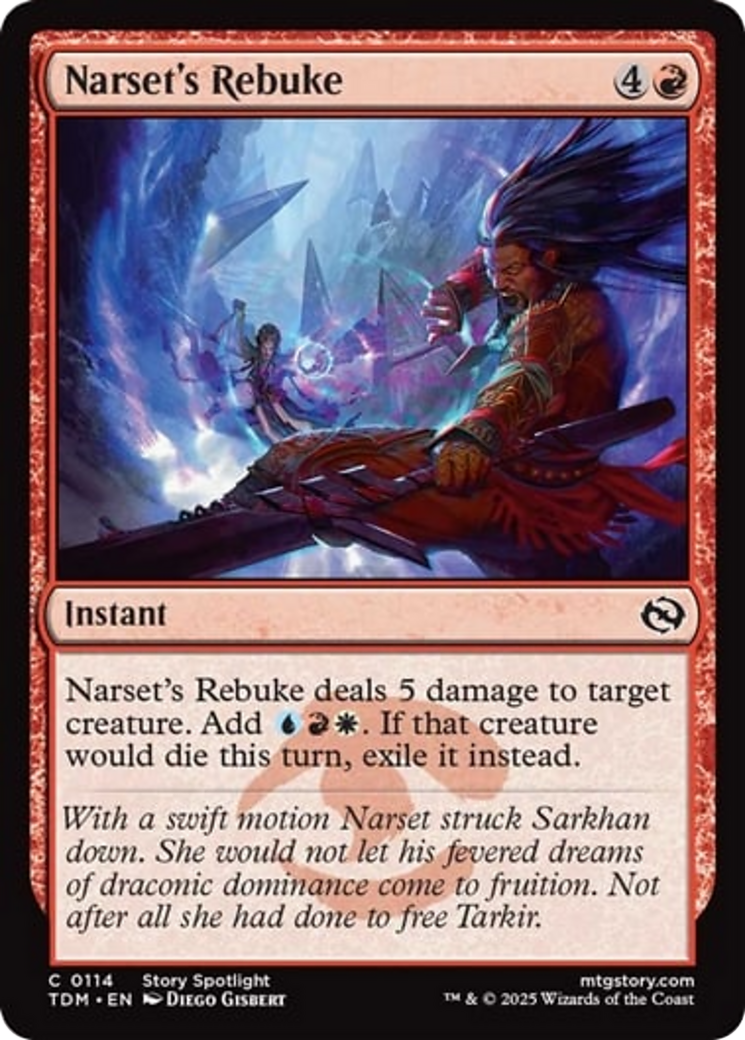 Narset's Rebuke [Tarkir: Dragonstorm] | Exor Games Dartmouth