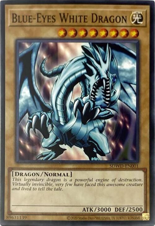 Blue-Eyes White Dragon (Unlimited Misprint) [SDWD-EN001] Common | Exor Games Dartmouth