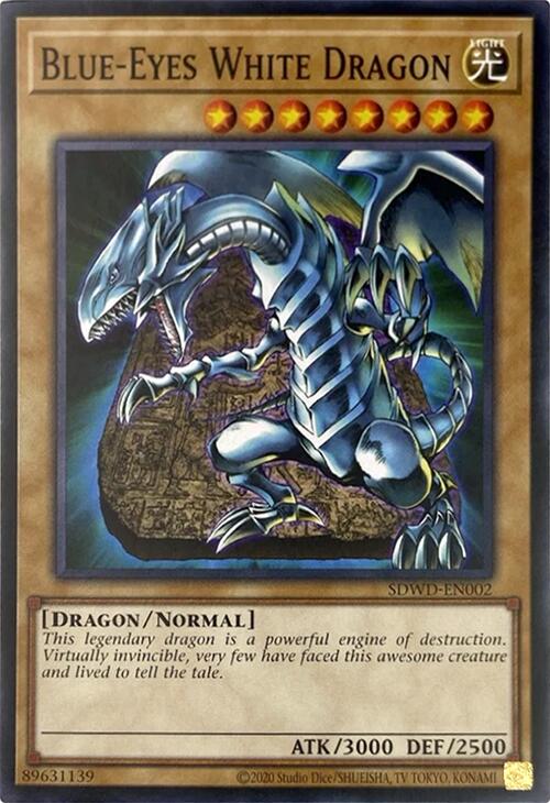 Blue-Eyes White Dragon (Unlimited Misprint) [SDWD-EN002] Common | Exor Games Dartmouth