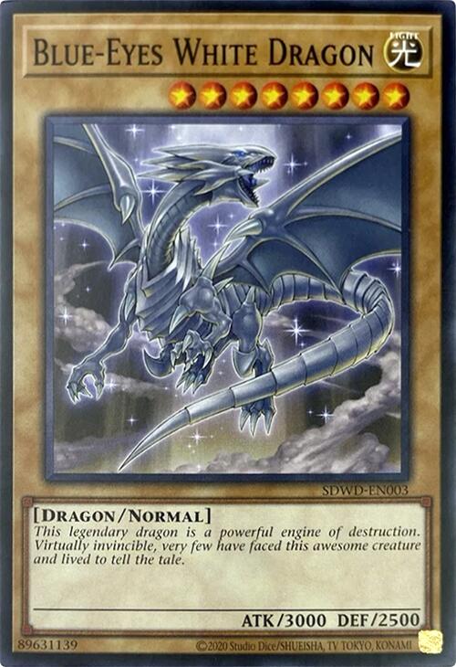 Blue-Eyes White Dragon (Unlimited Misprint) [SDWD-EN003] Common | Exor Games Dartmouth