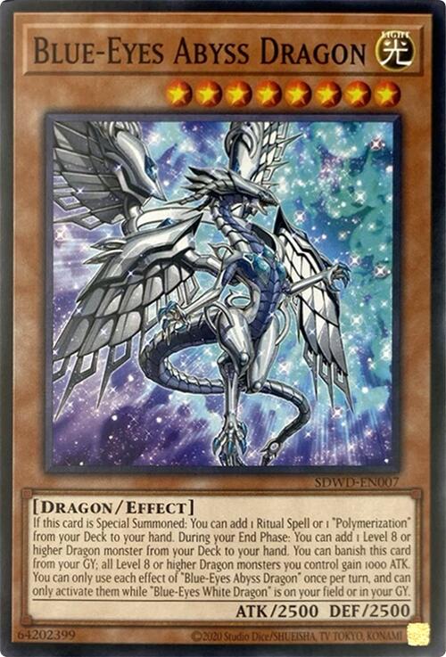 Blue-Eyes Abyss Dragon (Unlimited Misprint) [SDWD-EN007] Common | Exor Games Dartmouth