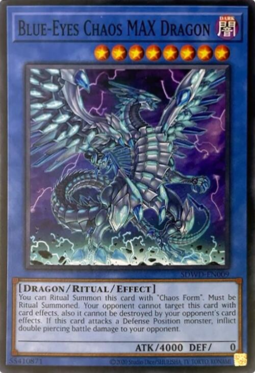 Blue-Eyes Chaos MAX Dragon (Unlimited Misprint) [SDWD-EN009] Common | Exor Games Dartmouth