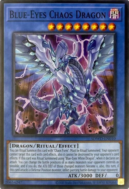 Blue-Eyes Chaos Dragon (Unlimited Misprint) [SDWD-EN010] Common | Exor Games Dartmouth