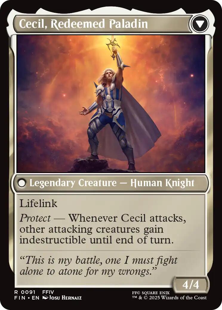 Cecil, Dark Knight // Cecil, Redeemed Paladin [FINAL FANTASY] | Exor Games Dartmouth