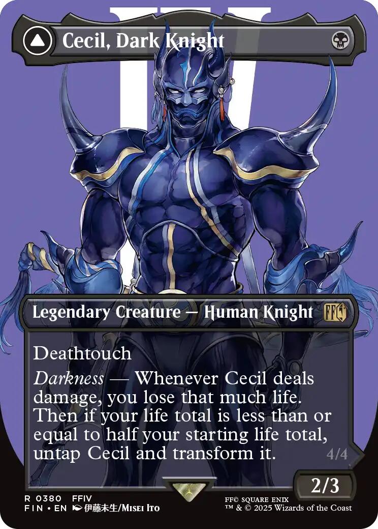 Cecil, Dark Knight // Cecil, Redeemed Paladin (Borderless) [FINAL FANTASY] | Exor Games Dartmouth