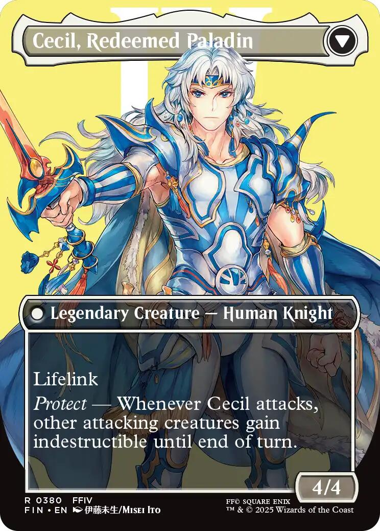 Cecil, Dark Knight // Cecil, Redeemed Paladin (Borderless) [FINAL FANTASY] | Exor Games Dartmouth