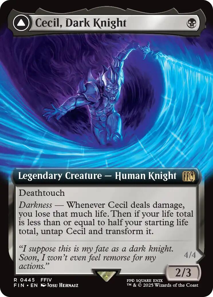 Cecil, Dark Knight // Cecil, Redeemed Paladin (Extended Art) [FINAL FANTASY] | Exor Games Dartmouth