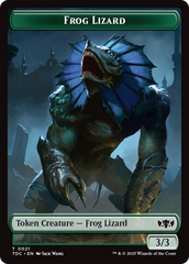 Frog Lizard // Dragon (0014) Double-Sided Token [Tarkir: Dragonstorm Commander Tokens] | Exor Games Dartmouth