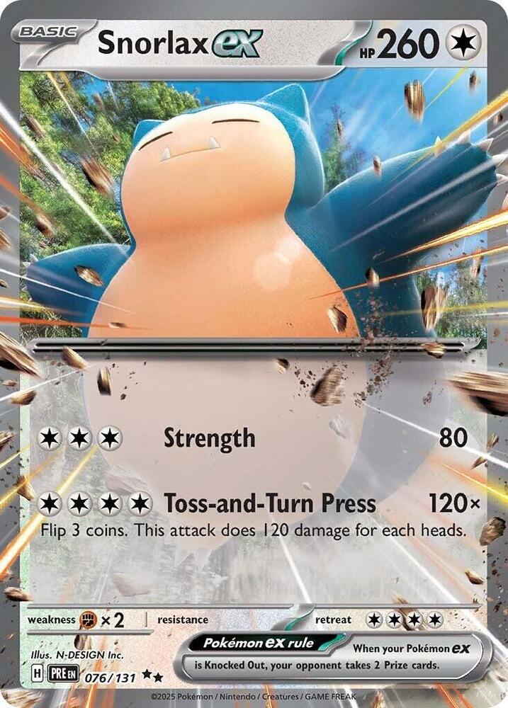 Snorlax ex (076/131) [Scarlet & Violet: Prismatic Evolutions] | Exor Games Dartmouth