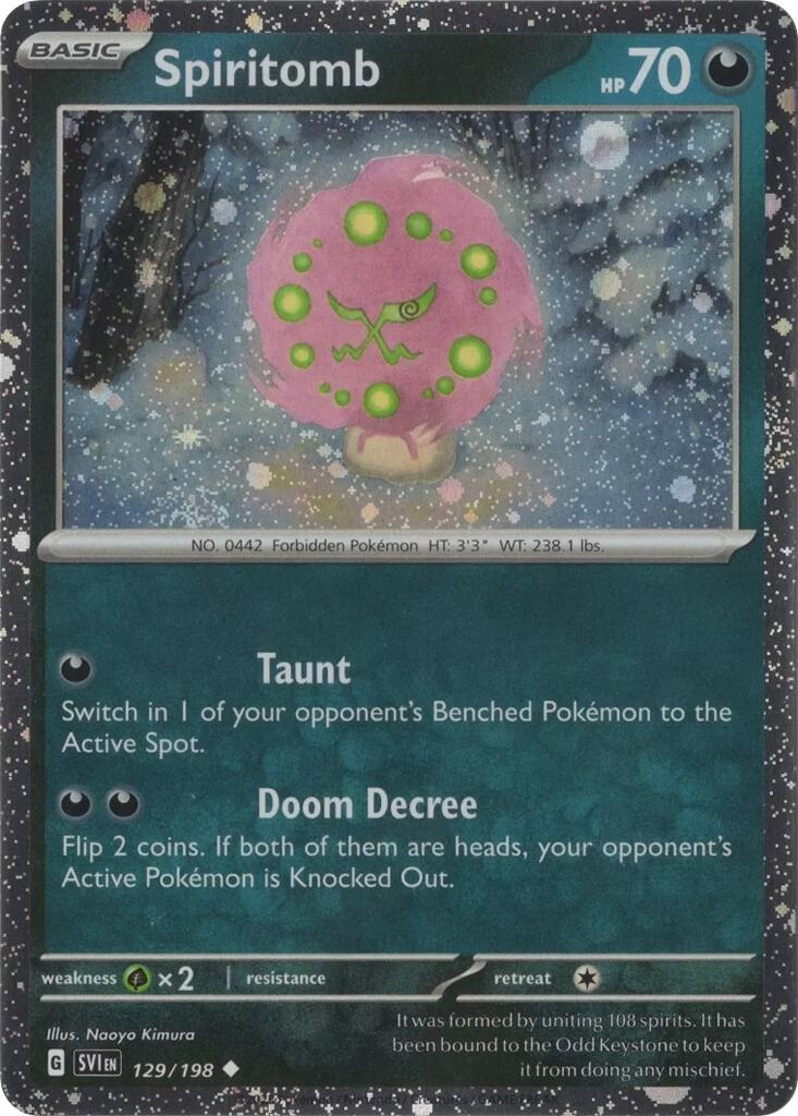 Spiritomb (129/198) (Cosmo Holo) [Scarlet & Violet: Black Star Promos] | Exor Games Dartmouth