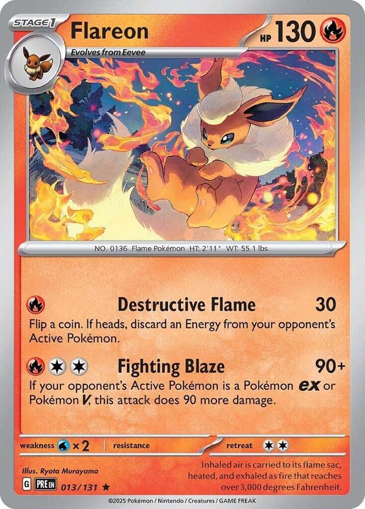 Flareon (013/131) [Scarlet & Violet: Prismatic Evolutions] | Exor Games Dartmouth