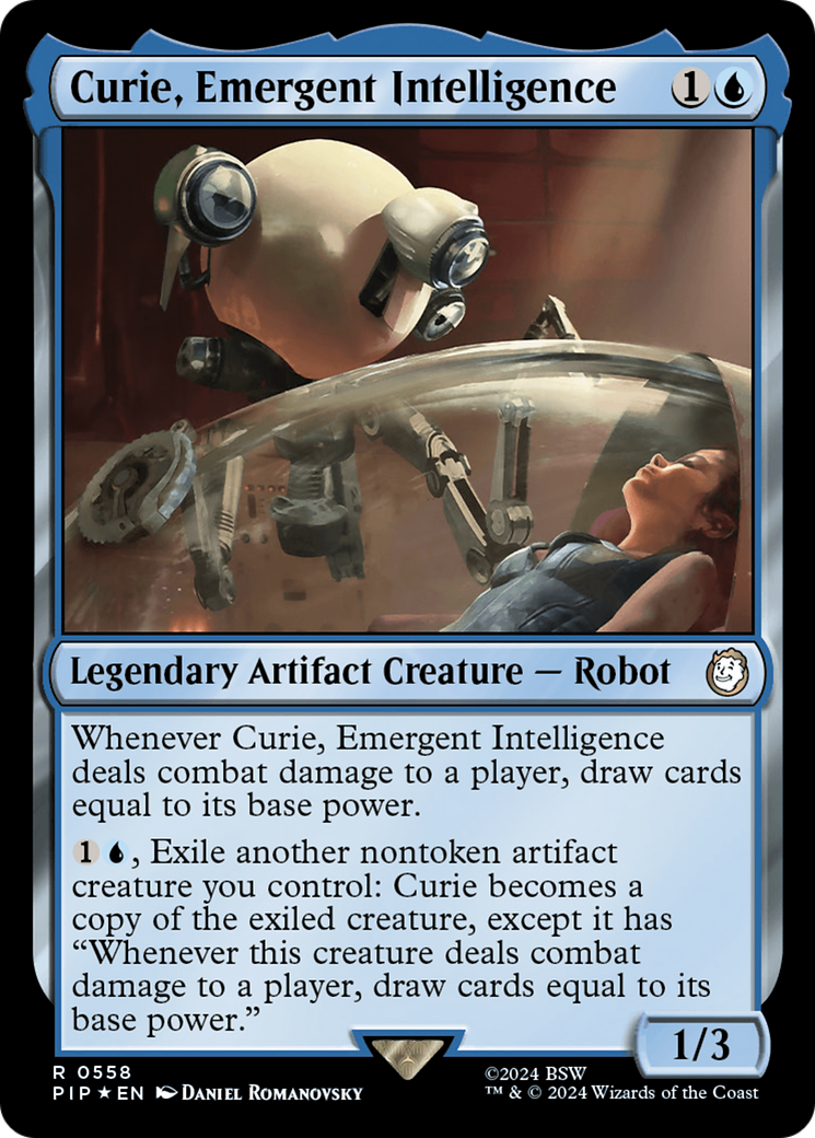 Curie, Emergent Intelligence (Surge Foil) [Fallout] | Exor Games Dartmouth