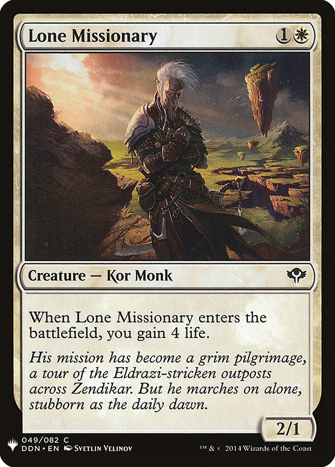 Lone Missionary [Mystery Booster] | Exor Games Dartmouth