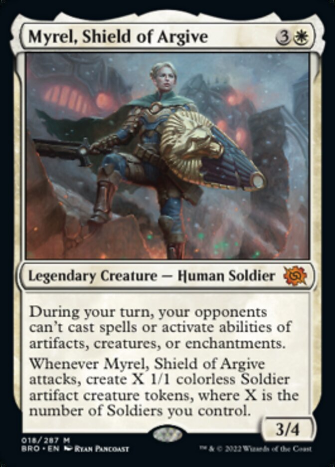 Myrel, Shield of Argive (Promo Pack) [The Brothers' War Promos] | Exor Games Dartmouth