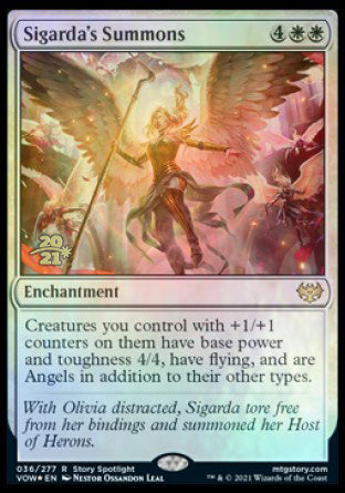 Sigarda's Summons [Innistrad: Crimson Vow Prerelease Promos] | Exor Games Dartmouth