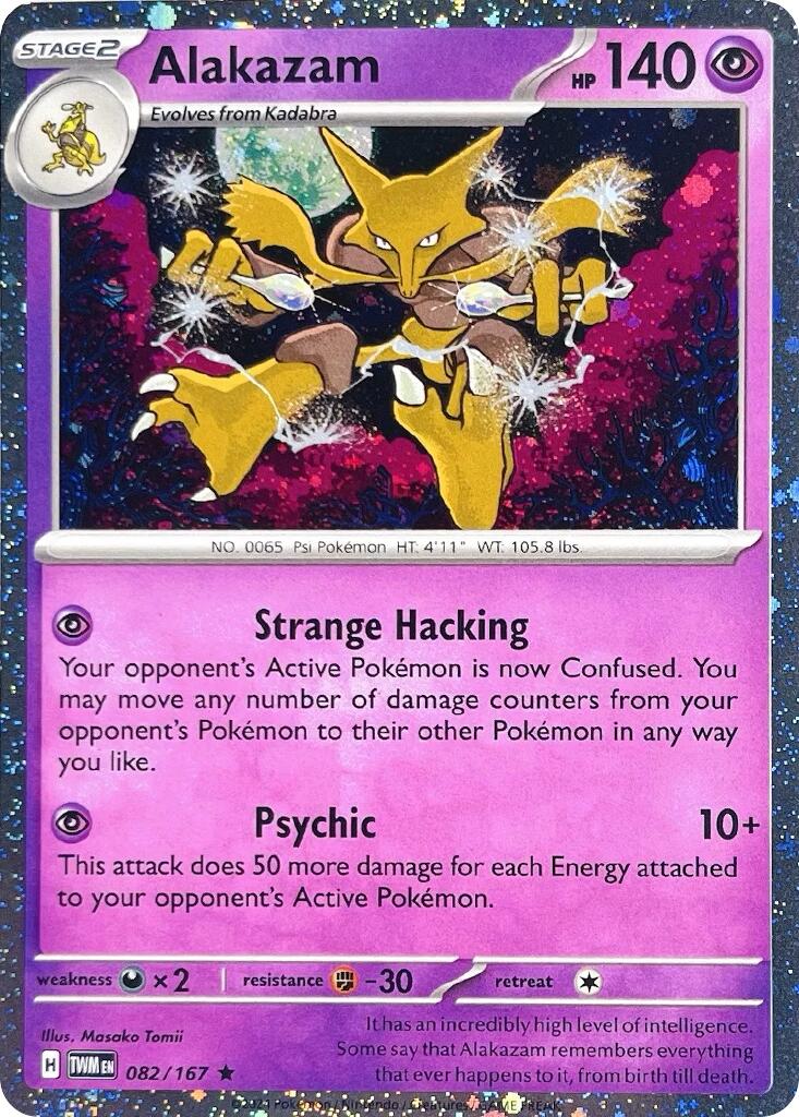Alakazam (082/167) (Cosmos Holo) [Scarlet & Violet: Twilight Masquerade] | Exor Games Dartmouth
