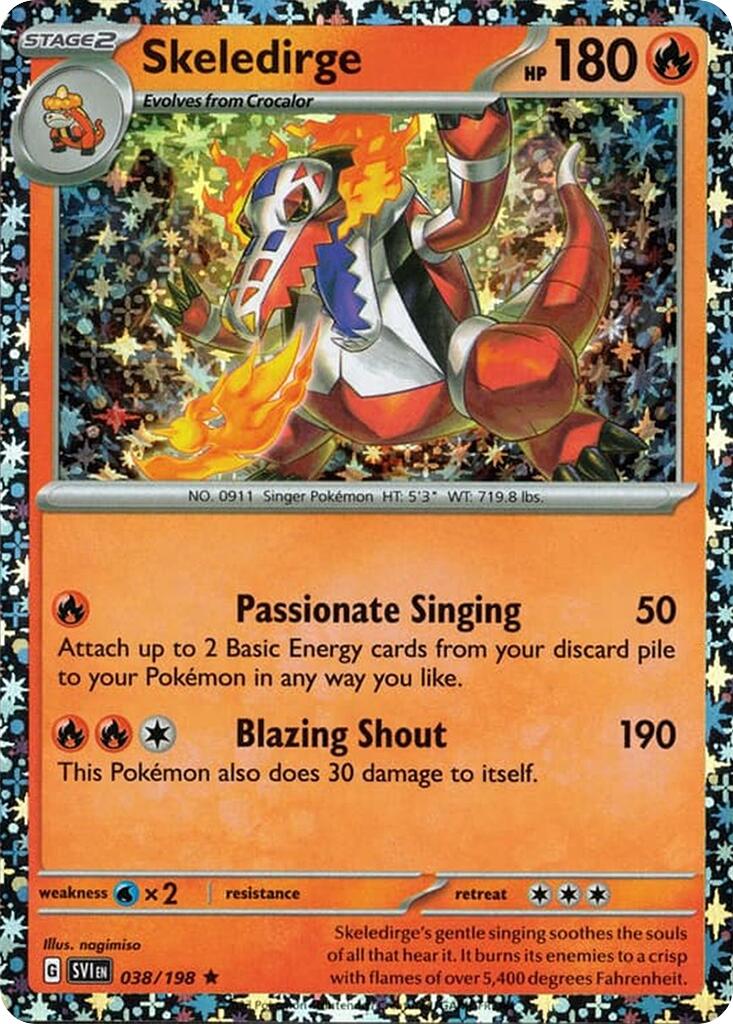 Skeledirge (038/198) (Sparkle Holo) [Miscellaneous Cards] | Exor Games Dartmouth