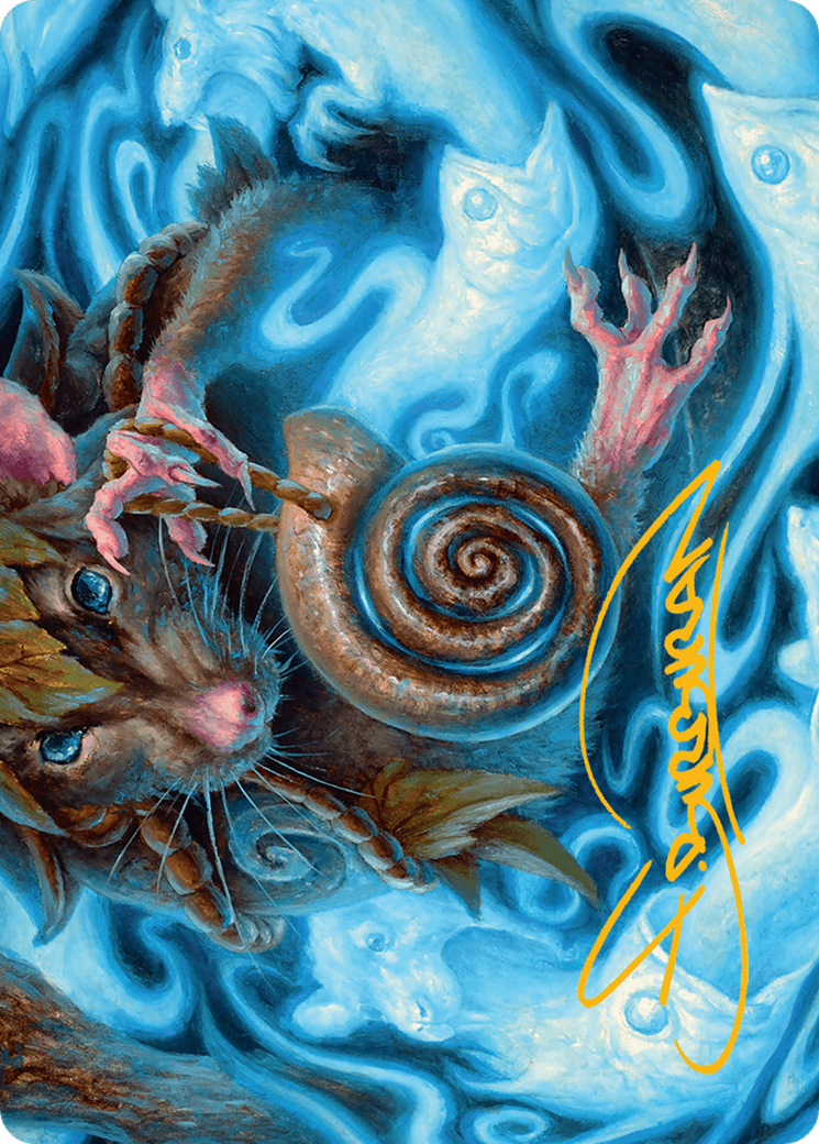 Mind Spiral Art Card (Gold-Stamped Signature) [Bloomburrow Art Series] | Exor Games Dartmouth