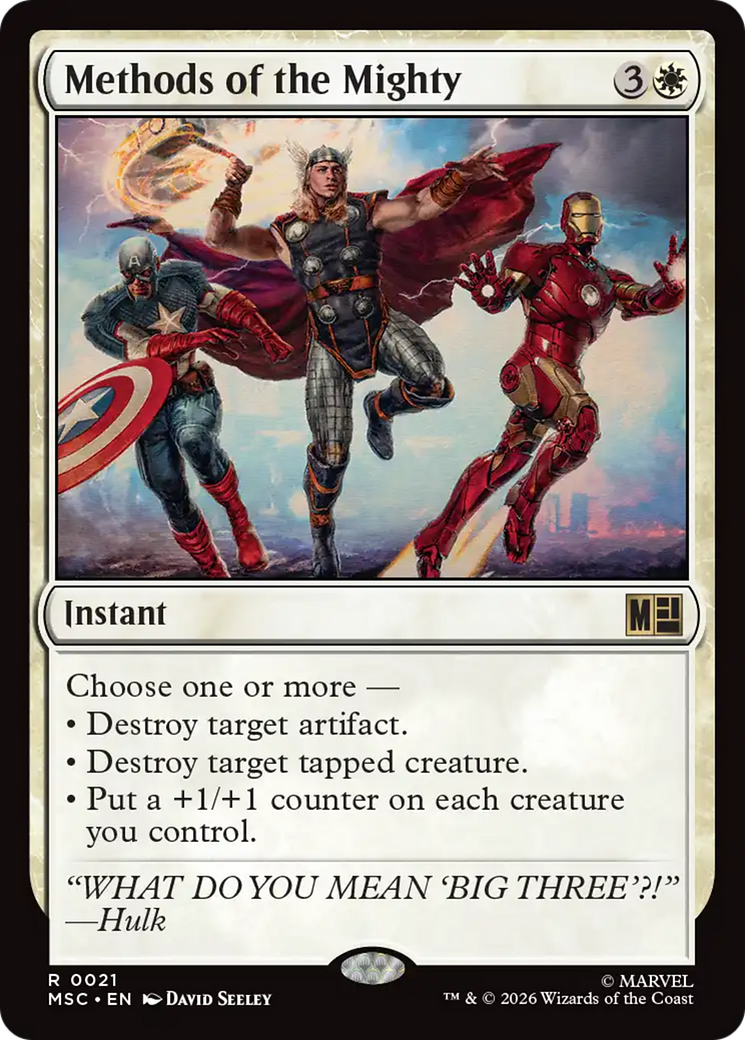 Methods of the Mighty [Marvel Super Heroes Commander] | Exor Games Dartmouth