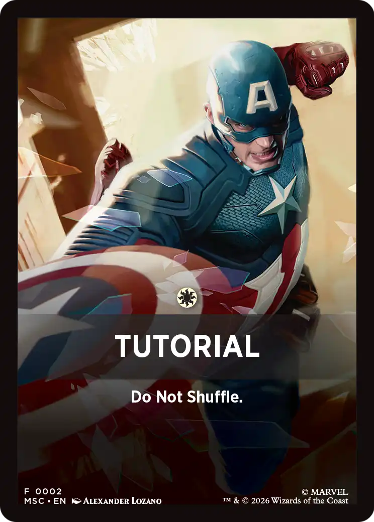 Tutorial Theme Card (0002) [Marvel Super Heroes Commander] | Exor Games Dartmouth