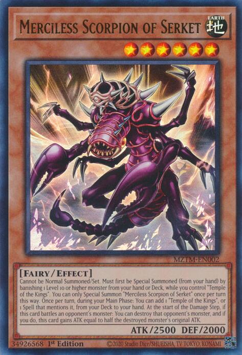Merciless Scorpion of Serket [MZTM-EN002] Ultra Rare | Exor Games Dartmouth