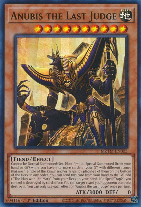 Anubis the Last Judge [MZTM-EN003] Ultra Rare | Exor Games Dartmouth