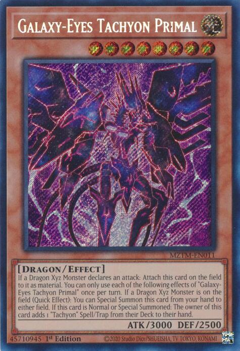 Galaxy-Eyes Tachyon Primal [MZTM-EN011] Secret Rare | Exor Games Dartmouth