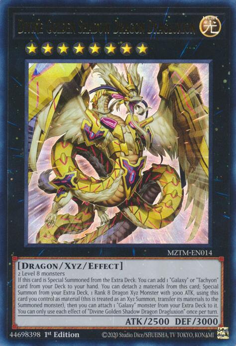 Divine Golden Shadow Dragon Dragluxion [MZTM-EN014] Ultra Rare | Exor Games Dartmouth